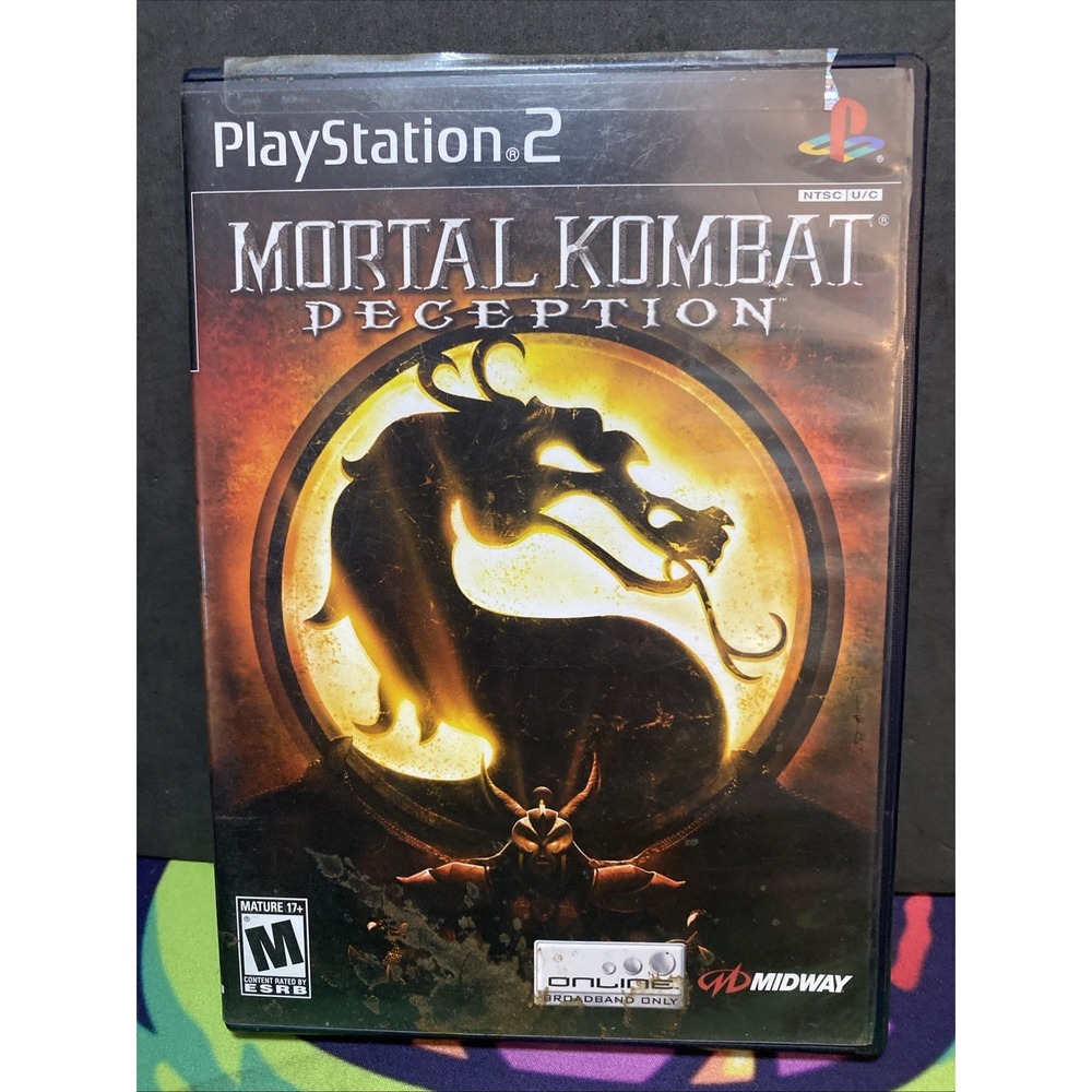 Mortal Kombat Deception (Sony Playstation 2, PS2)- TESTED & WORKS